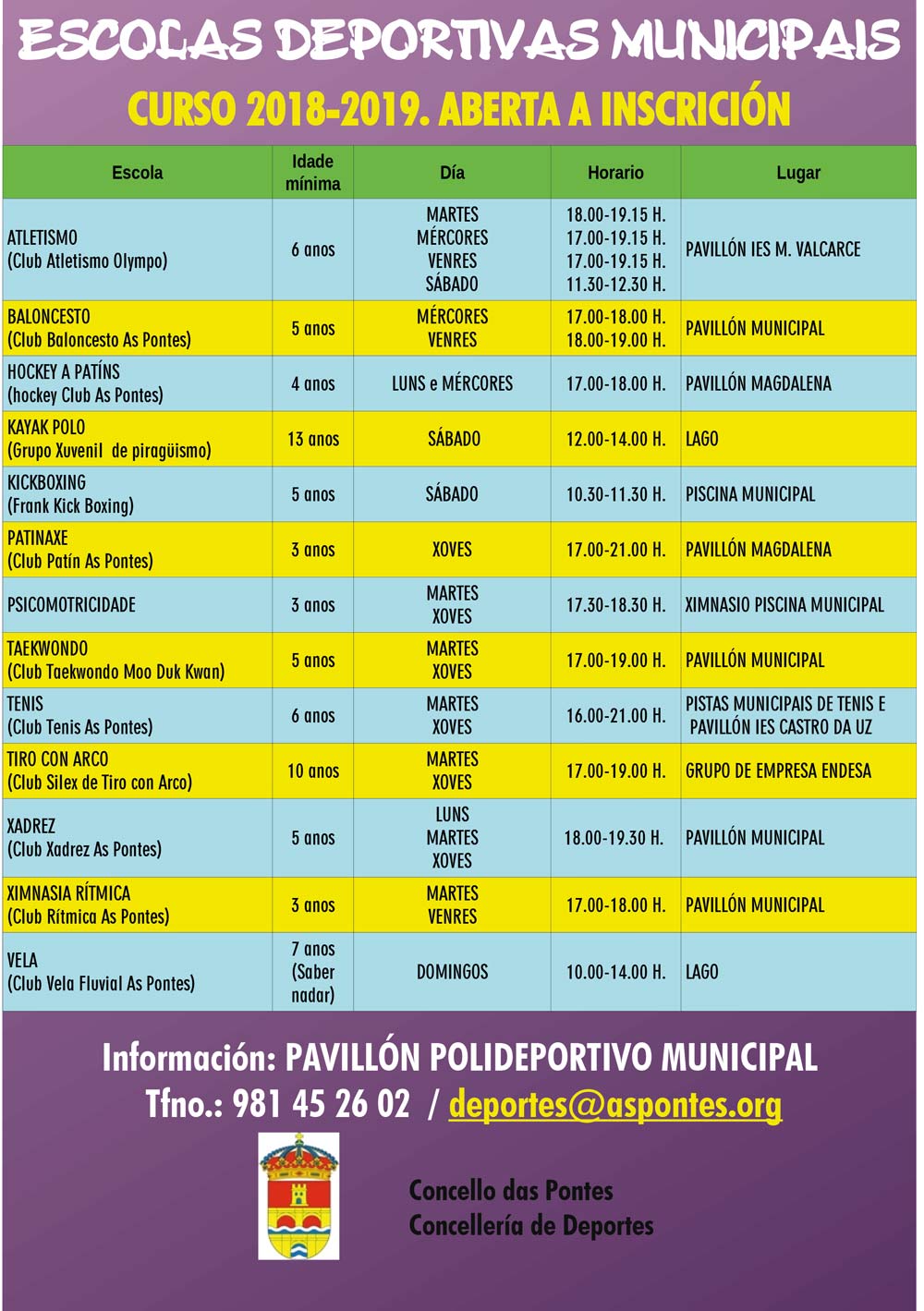 CARTEL ESCOLAS 2018 19okmiercoles