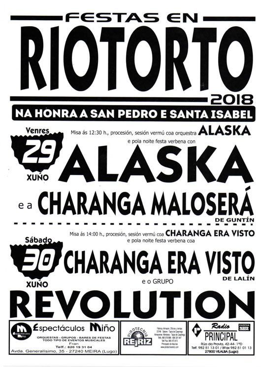 CARTEL FESTAS riotorto