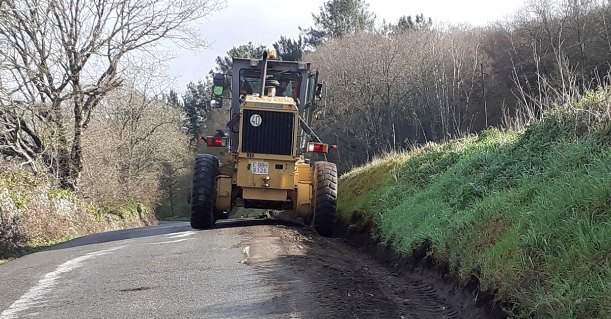 obras estrada Lugo Palas