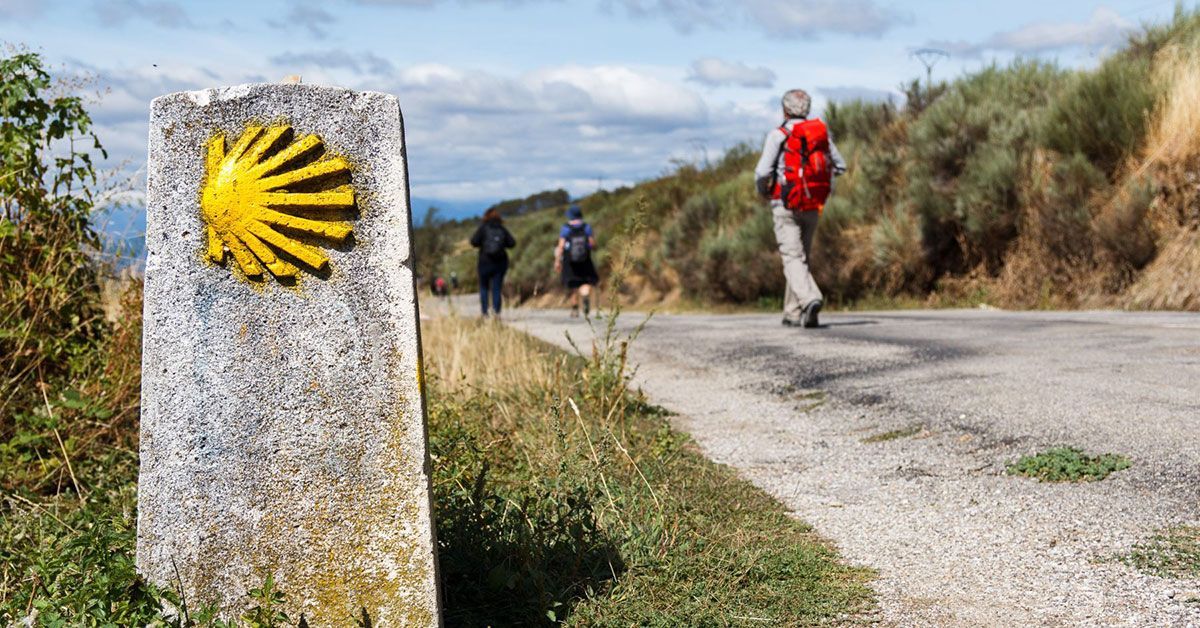 camino santiago mojón