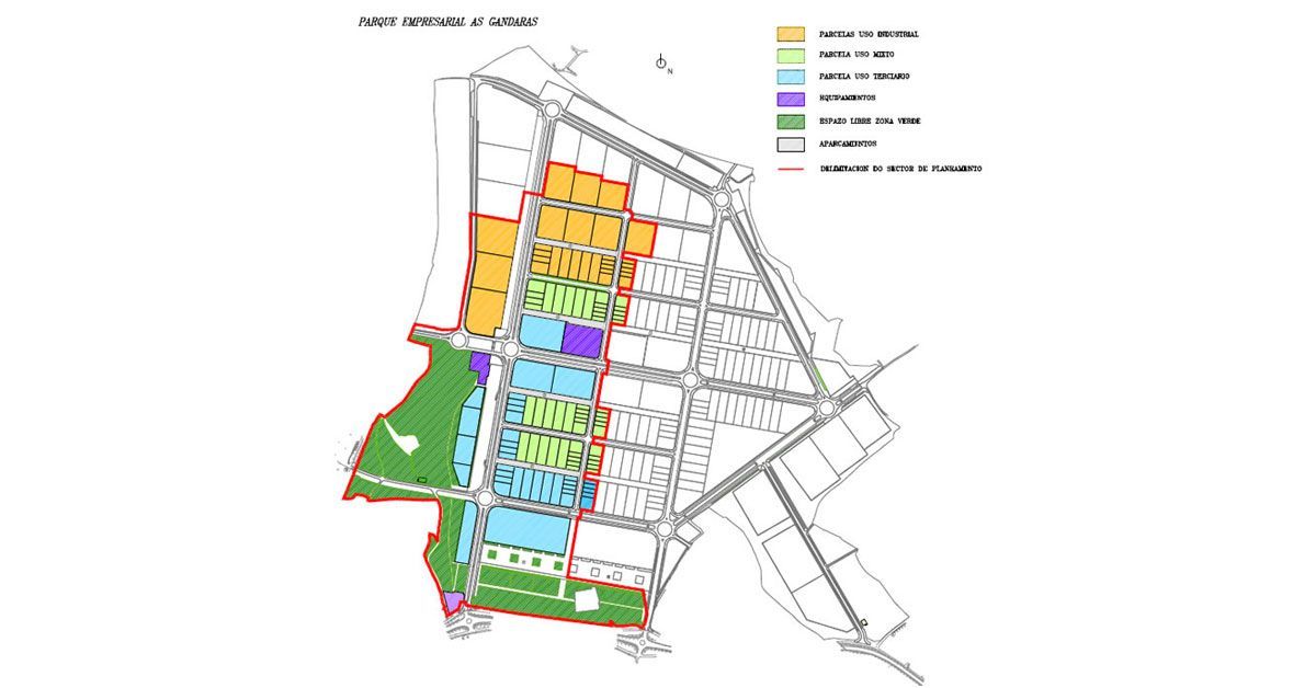 mapa poligono as gandaras