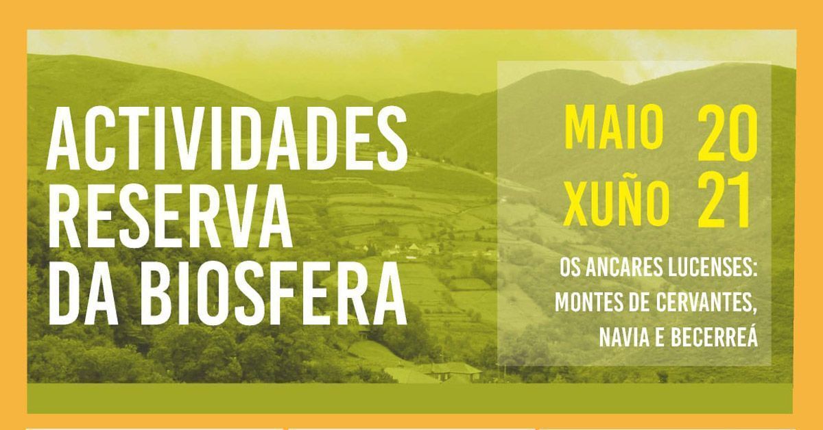 cartel actividades reserva biosfera