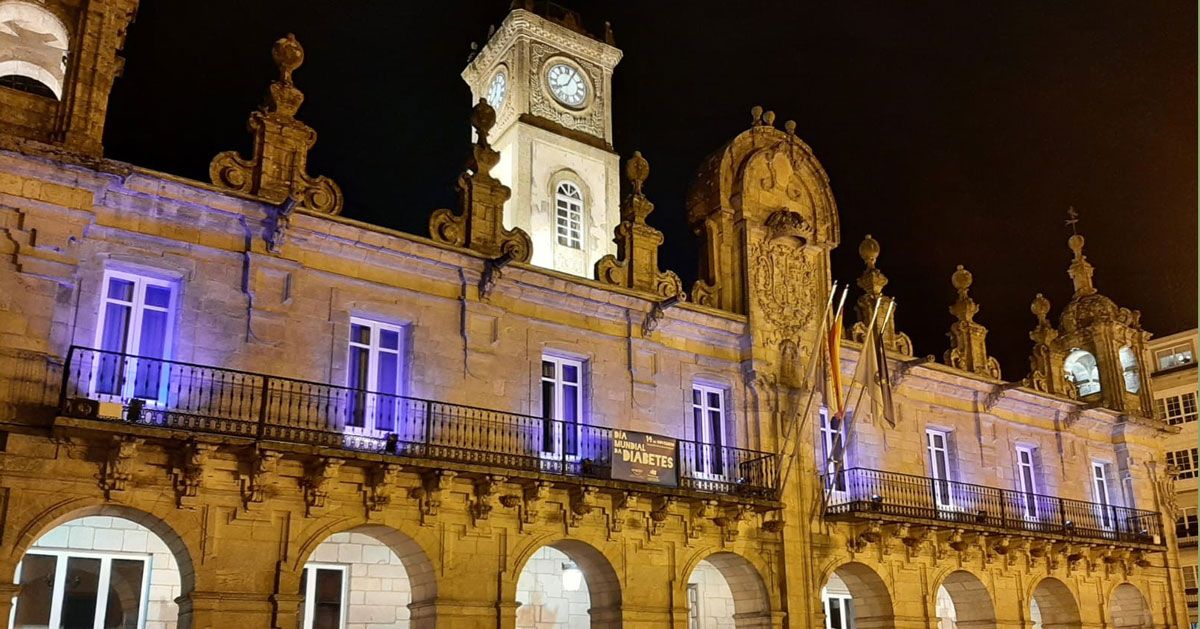 Foto de Arquivo da Iluminacion Casa Consistorial