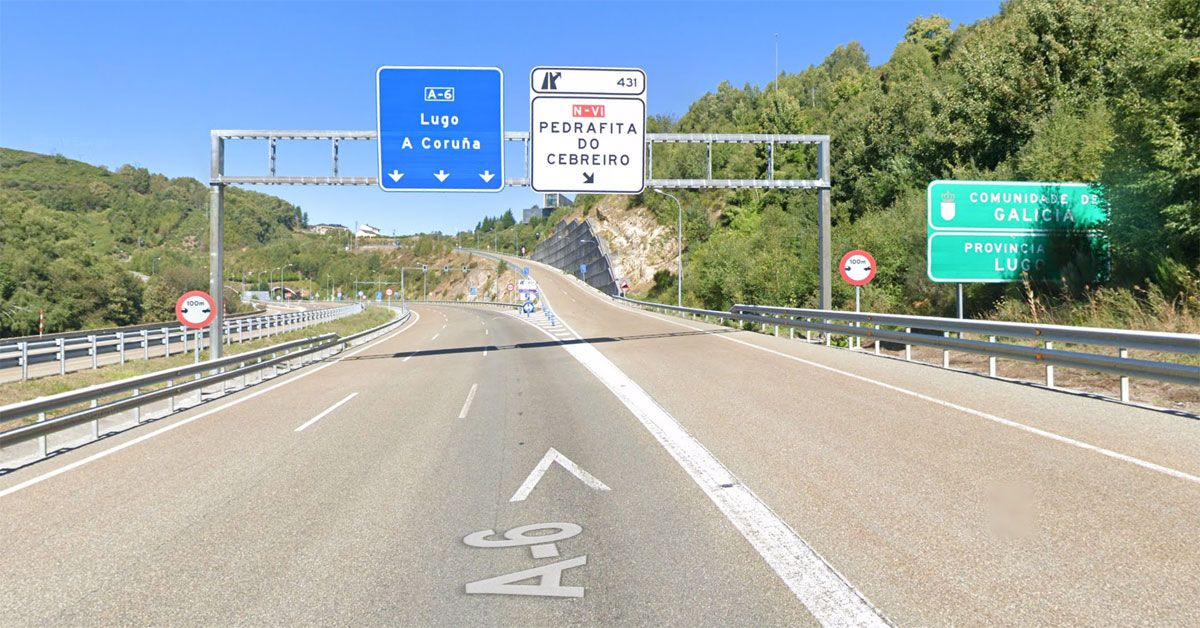 a6 autovia pedrafita lugo