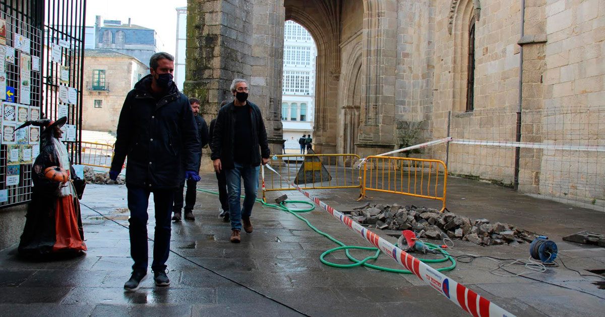 pavimentacion rua catedral lugo