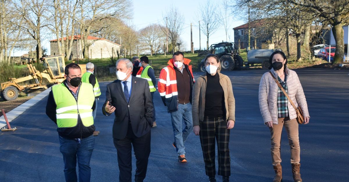 José Tomé supervisa as obras do Parque Central de Galicia