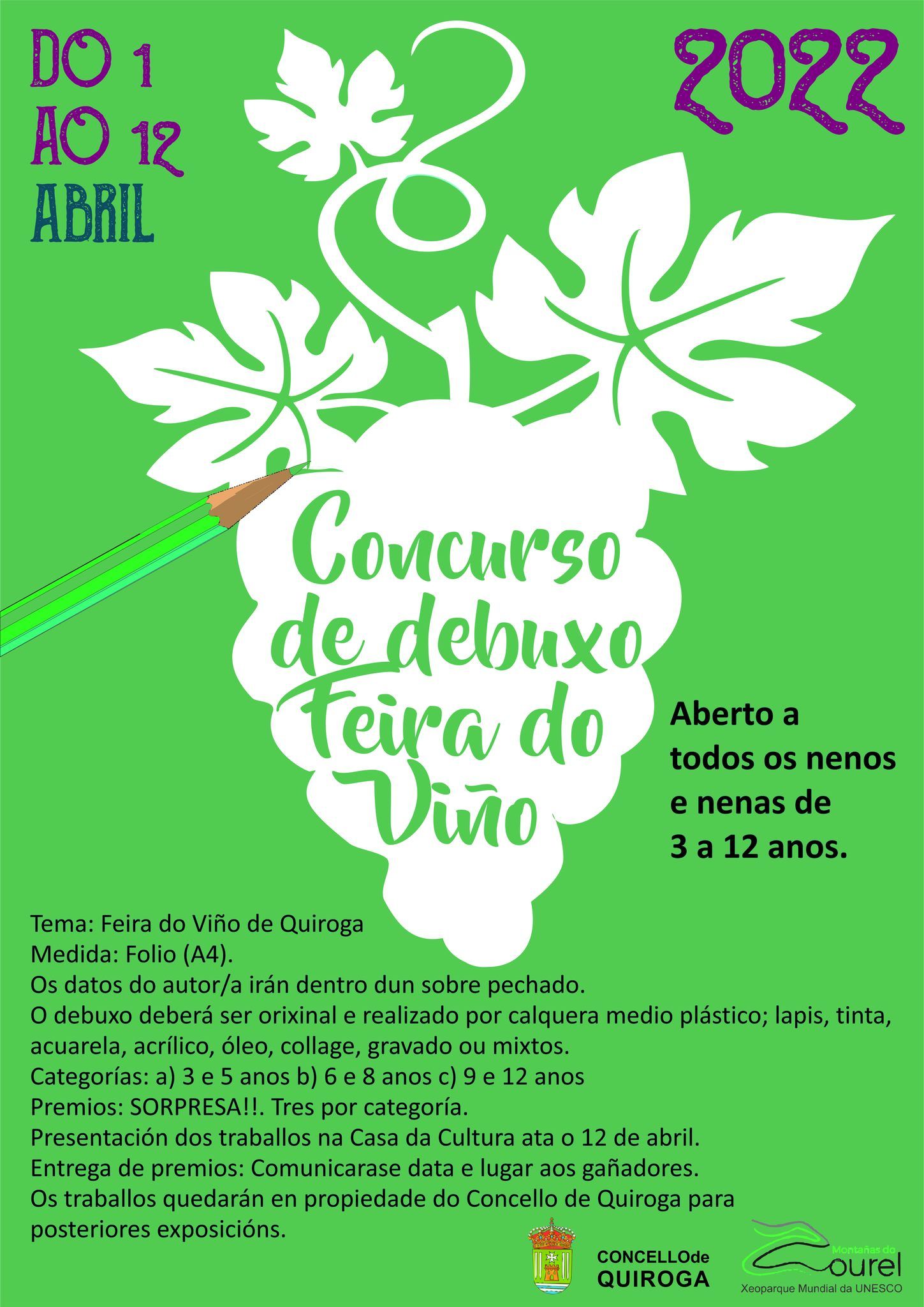 concurso debuxo quiroga feira viño