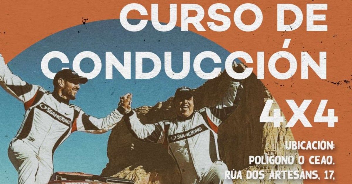 Cartel Curso de Condución 4x4