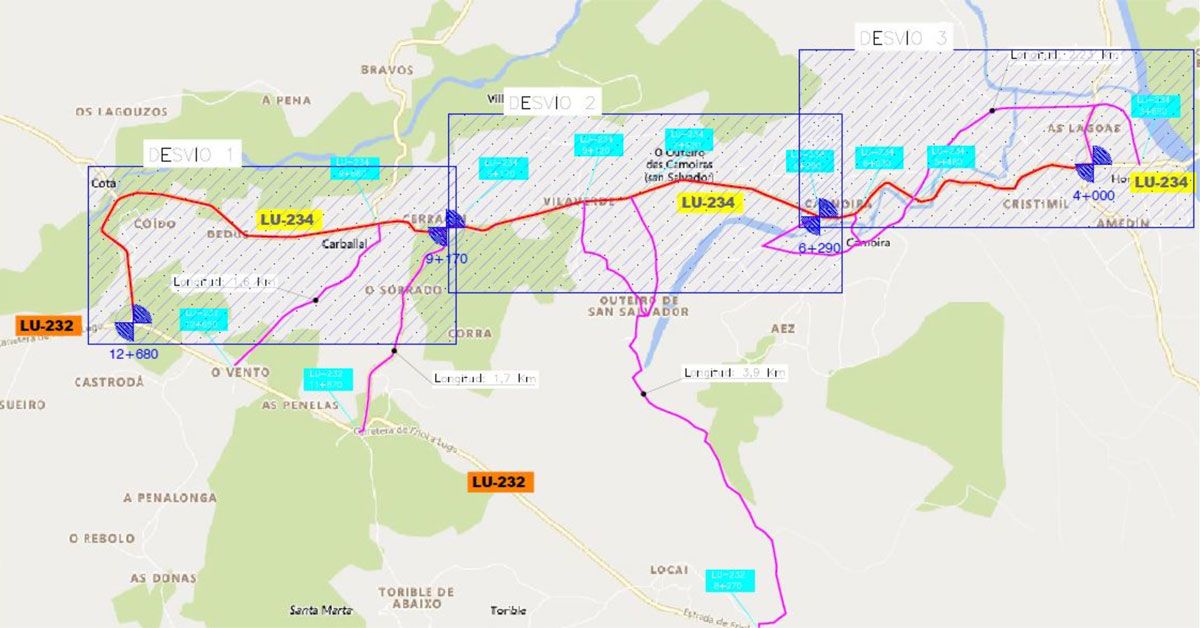 TRAMO lugo friol estrada obras