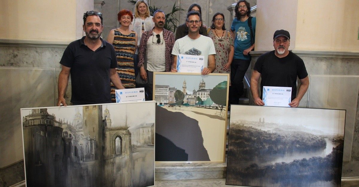 3ganadores, Xurado e Autoridades certame pintura rapida