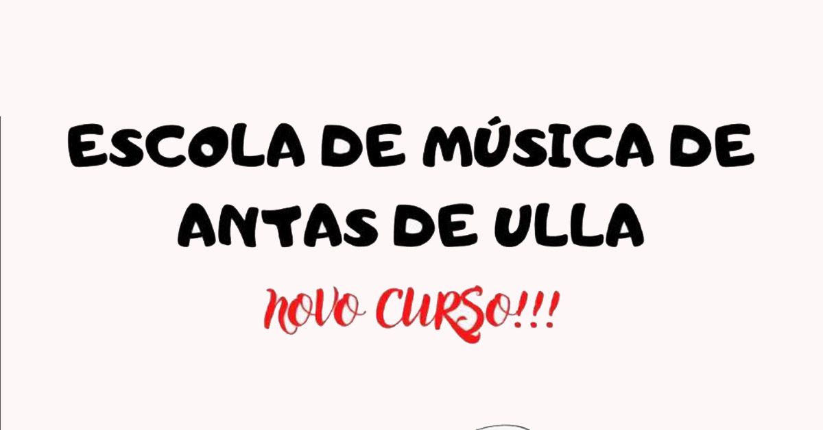 Escola musica Antas de Ulla portada