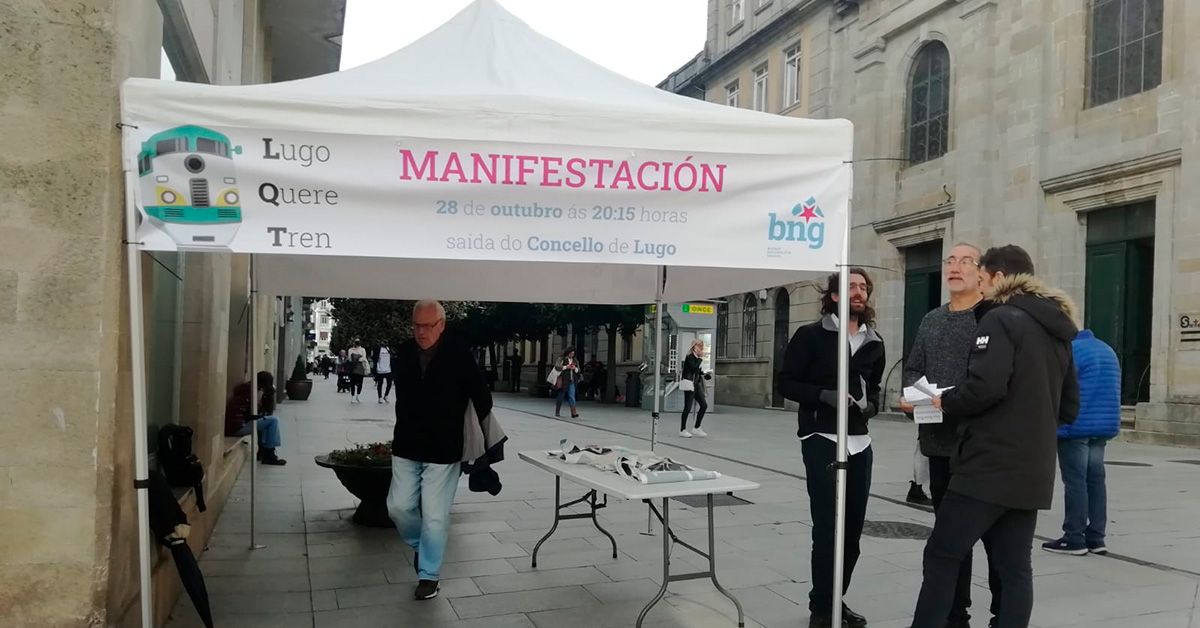 BNG manifestacion tren