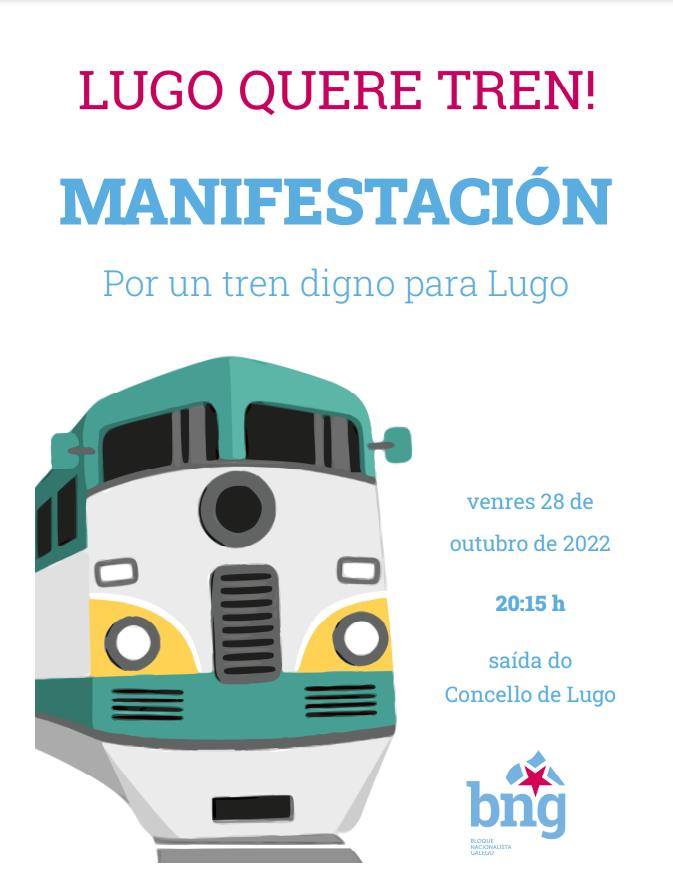 Manifestacion tren