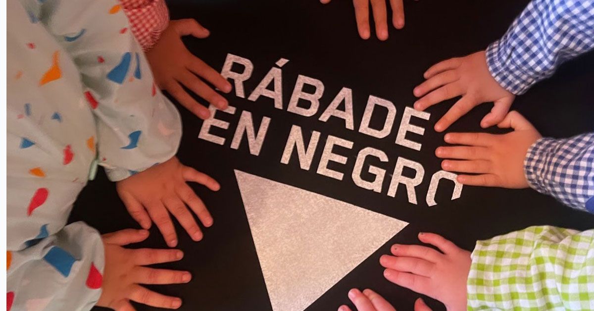 rabade en negro nenos violencia de xenero