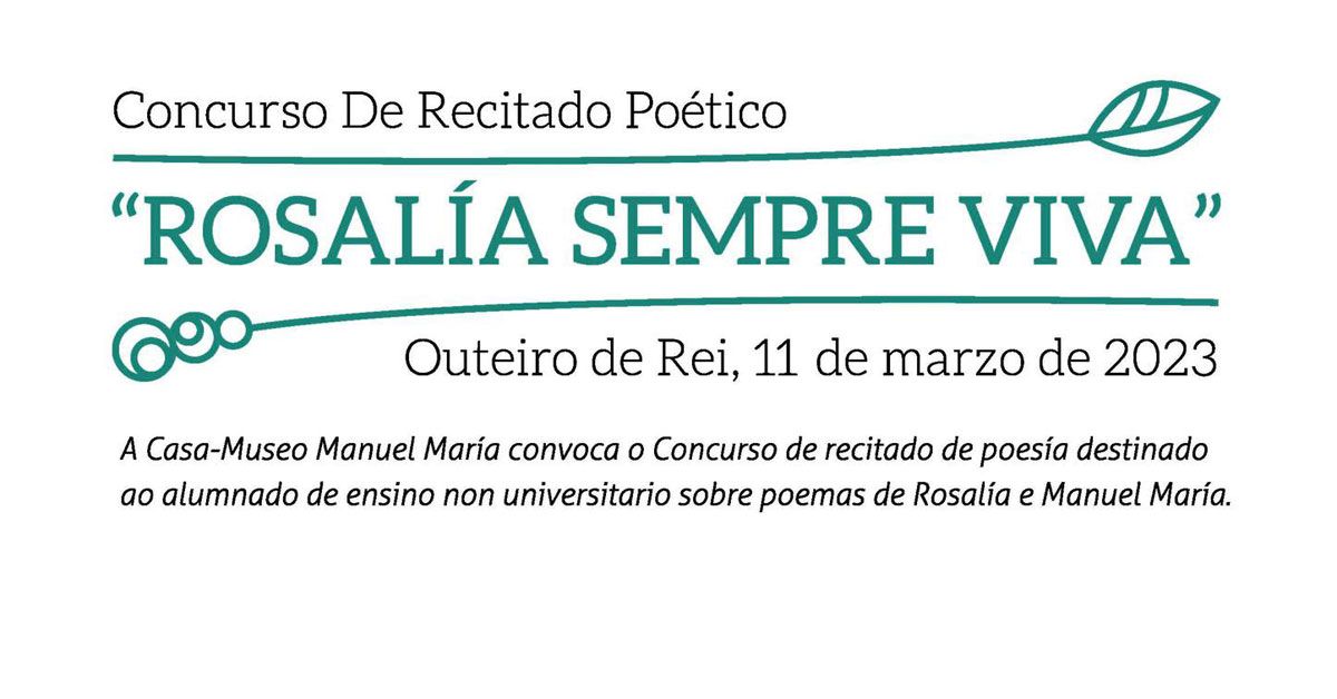 CONCURSO POESIA ROSALIA SEMPRE VIVA portada