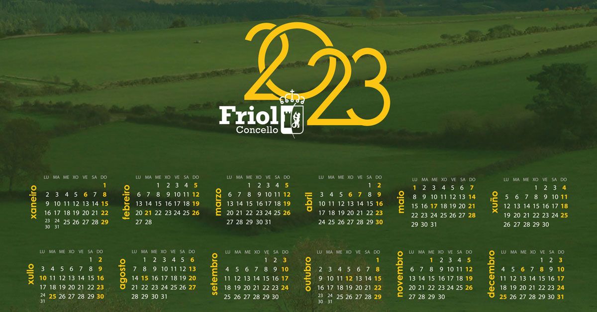 calendario friol 2023 portada