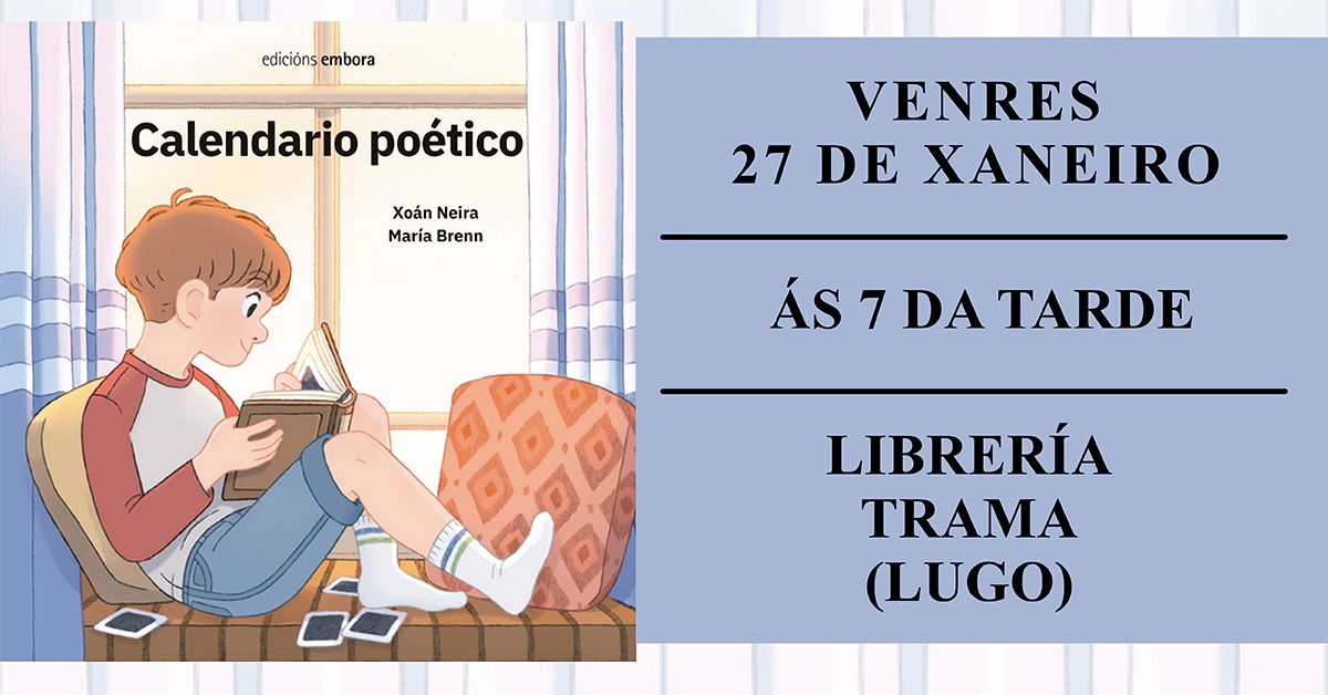 calendario poético cartel librería trama portada