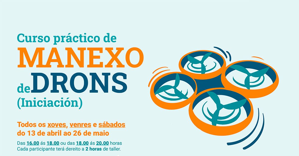 Curso manexo drones portada