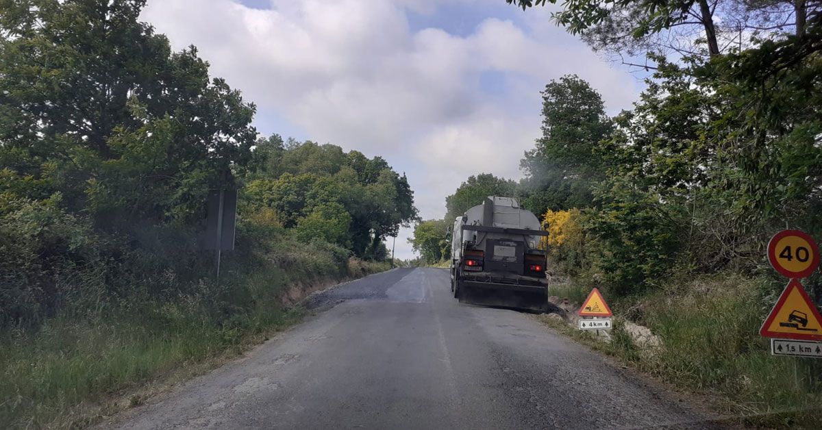 obras estrada friol palas desvio trafico