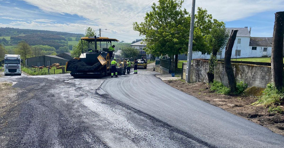 obras estradas concello friol