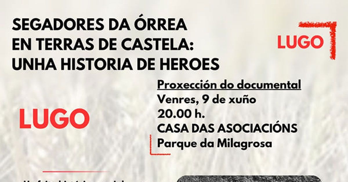 DOCUMENTAL SEGADORES MILAGROSA LUGO PORTADA