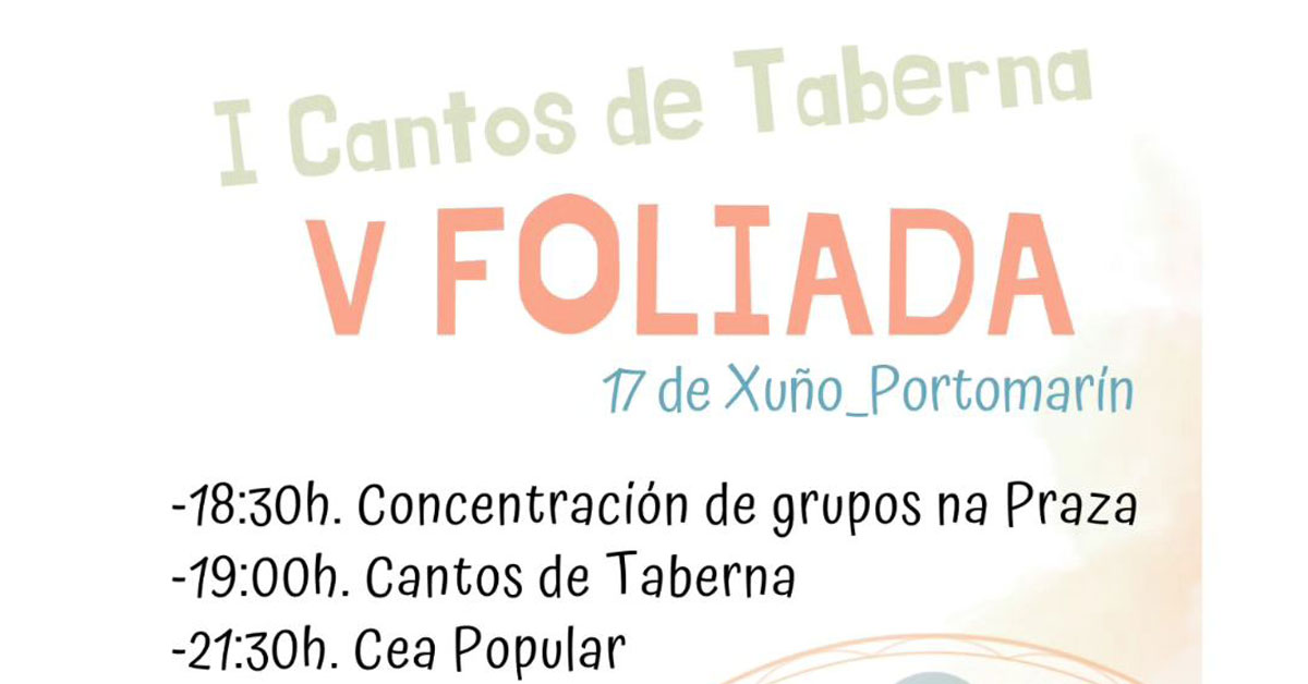 cantos de taberna foliada portomarin portada