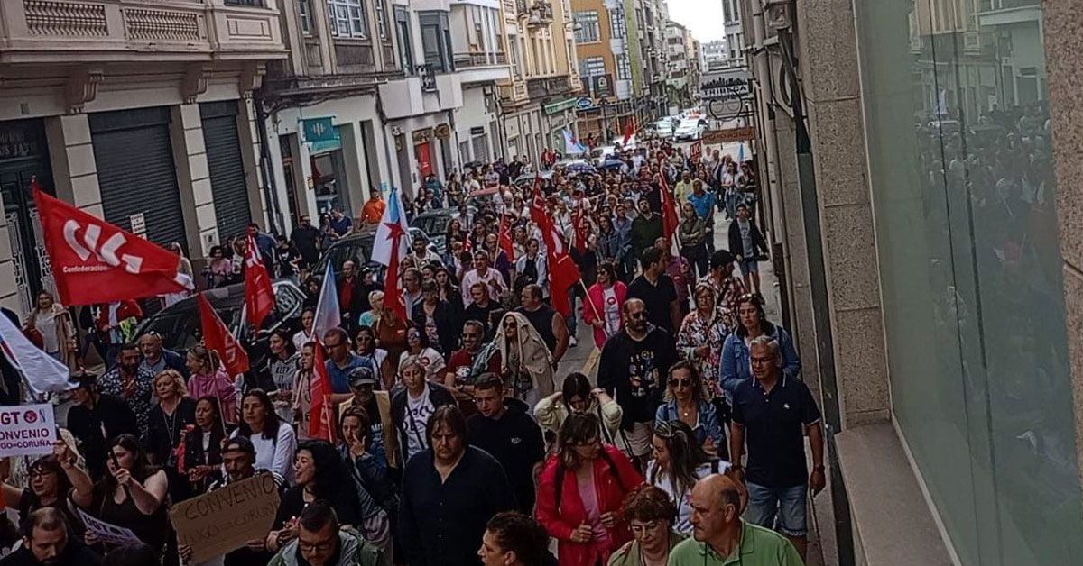 manifestacion traballadores alimentacion lugo1