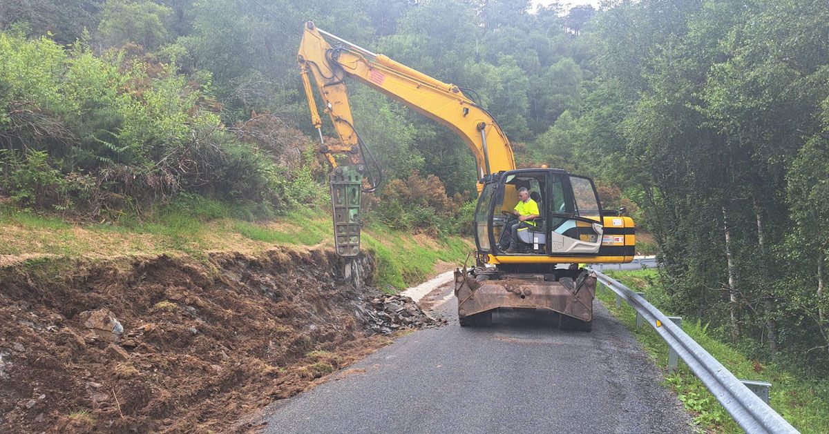 obras estrada fonsagrada ribeira de piquin drenaxe