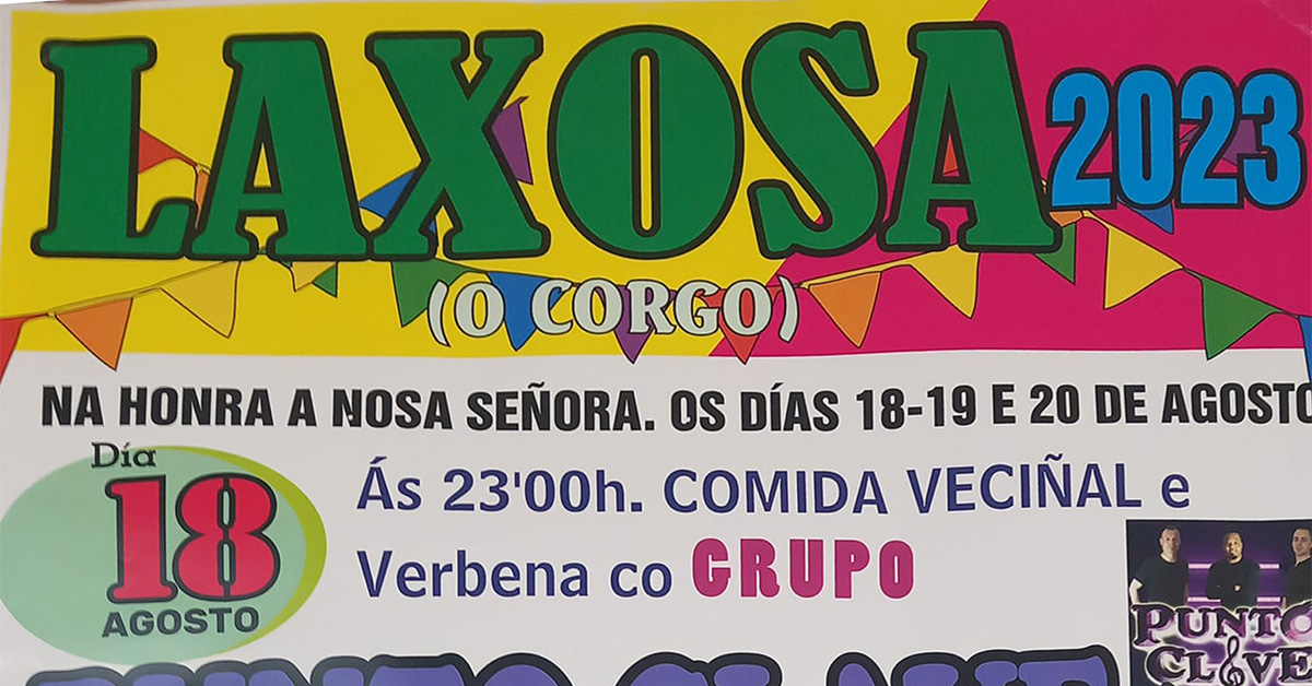 Laxosa festas portada