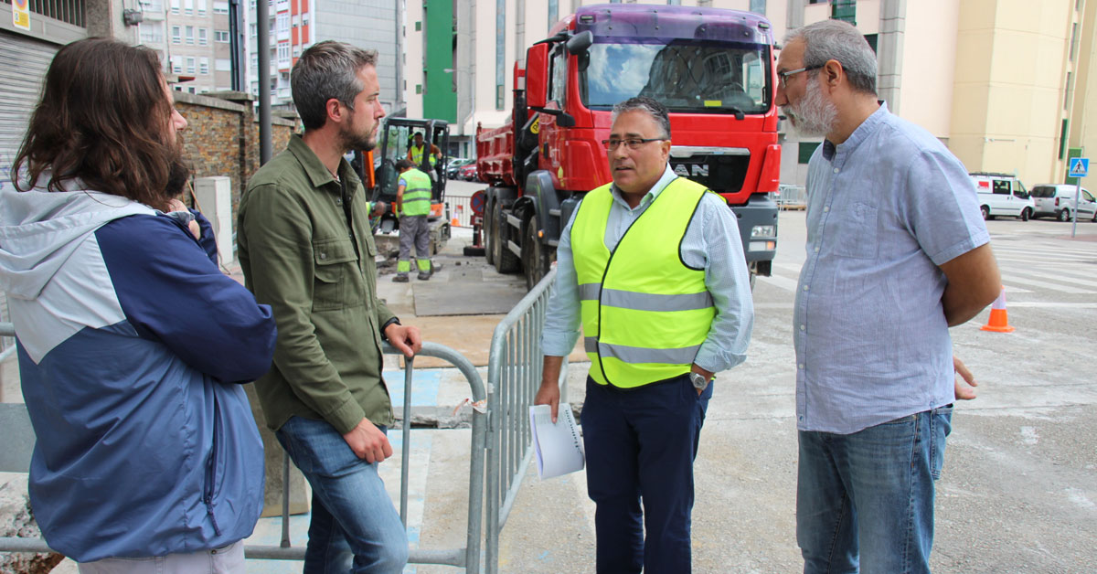 obras alumeado rua dinan lugo