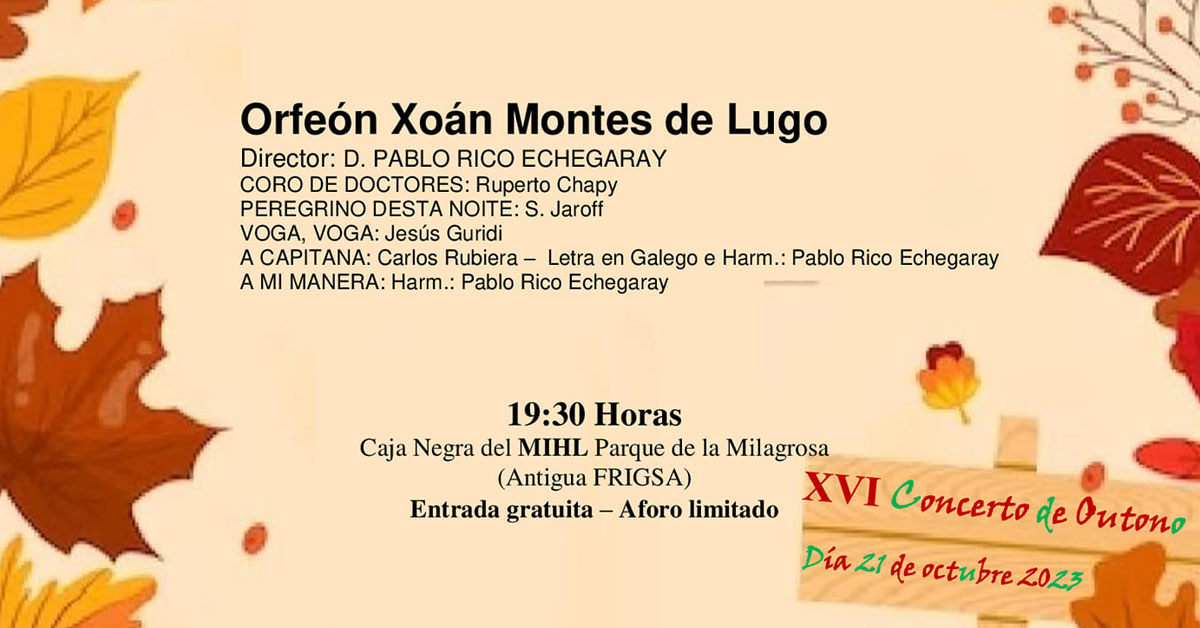 concerto outono orfeon xoan montes portada