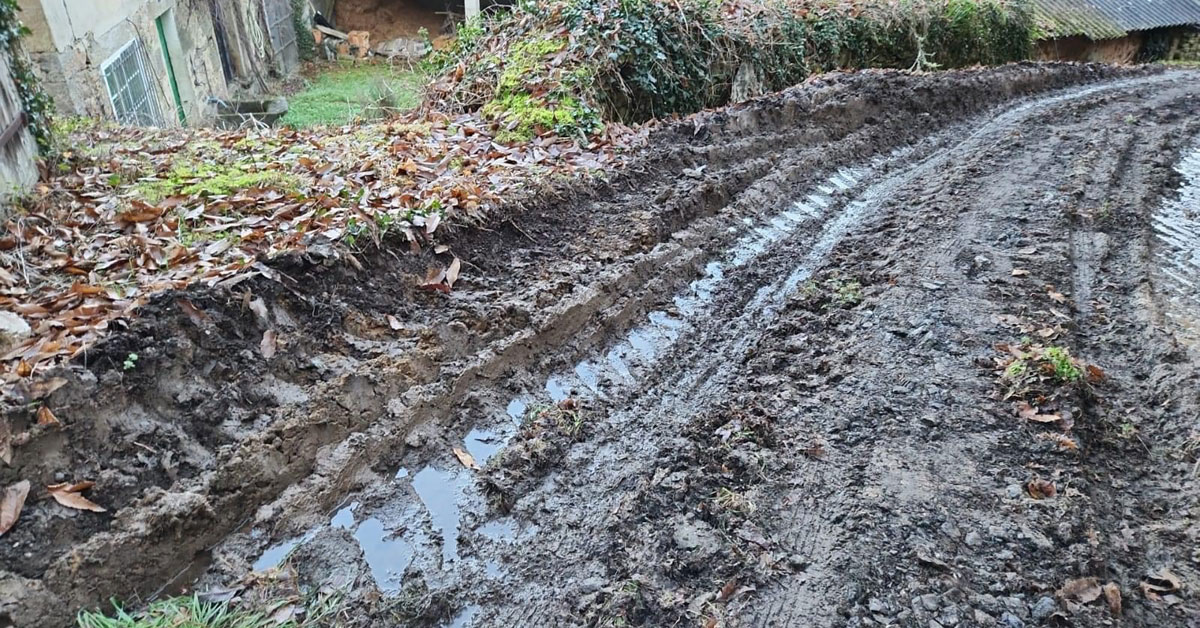 caminos accesos mal estado portomarin