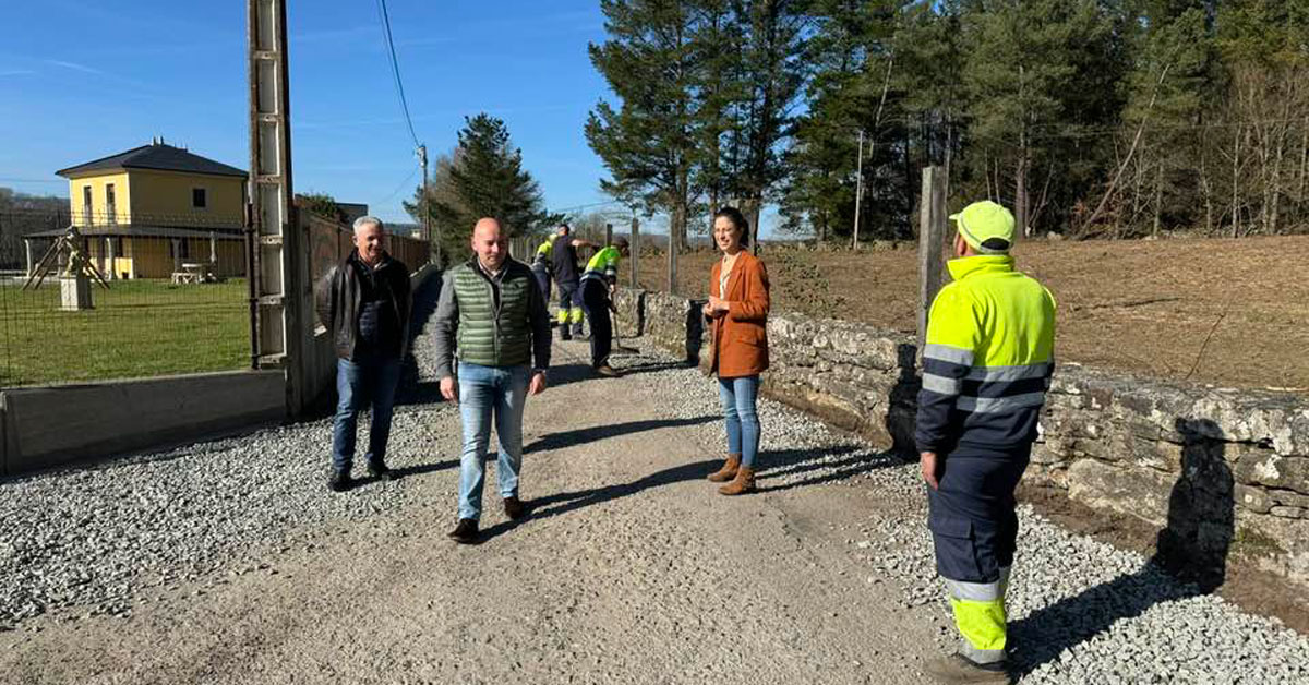 obras mellora caminos friol