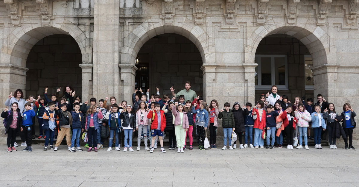 Recepción CEIP Rosalía de Castro concello