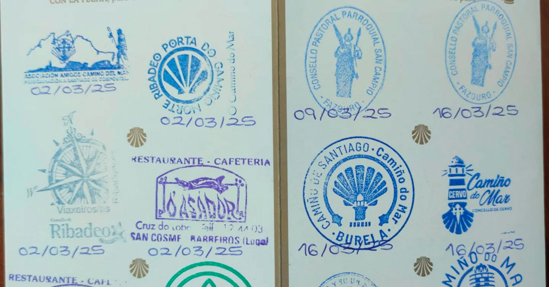 Compostelana-tarxeta-peregrino-selo
