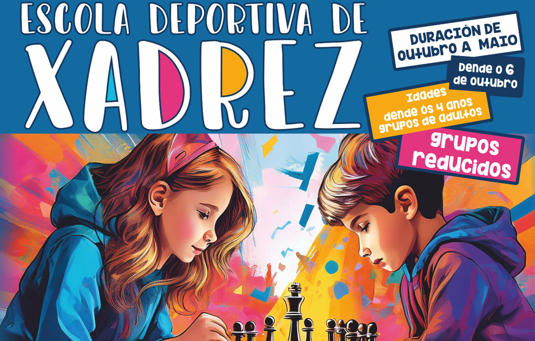 cartel-escola-deportiva-de-xadrez-Lugo