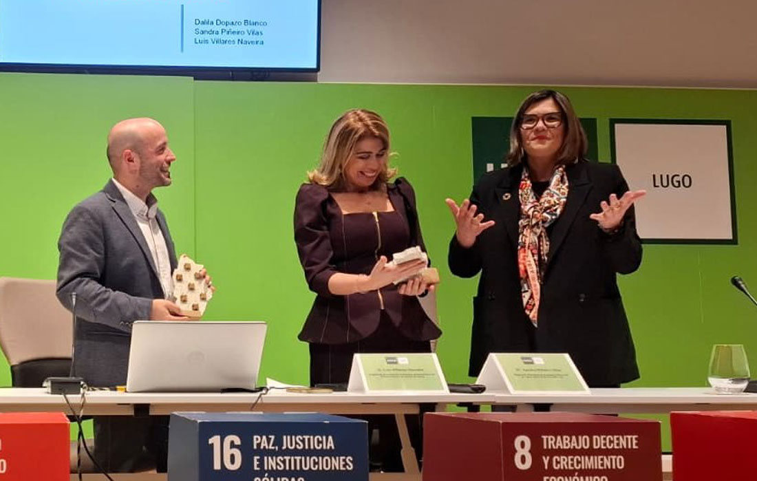 Sandra-Piñeiro-e-Luis-Villares-Embaixadores-UNED-Lugo