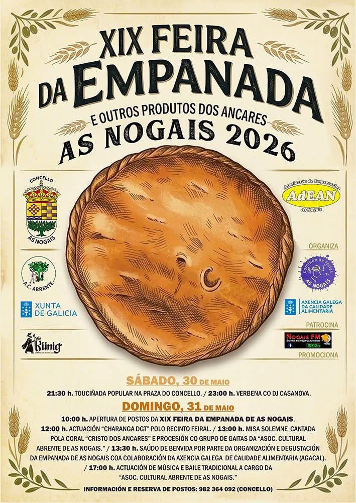 Cartel Feira da Empanada das Nogais 26