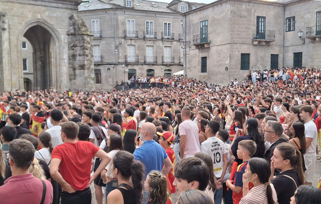 afeccion-partido-España-Mundial-Praza-Santa-María-Lugo