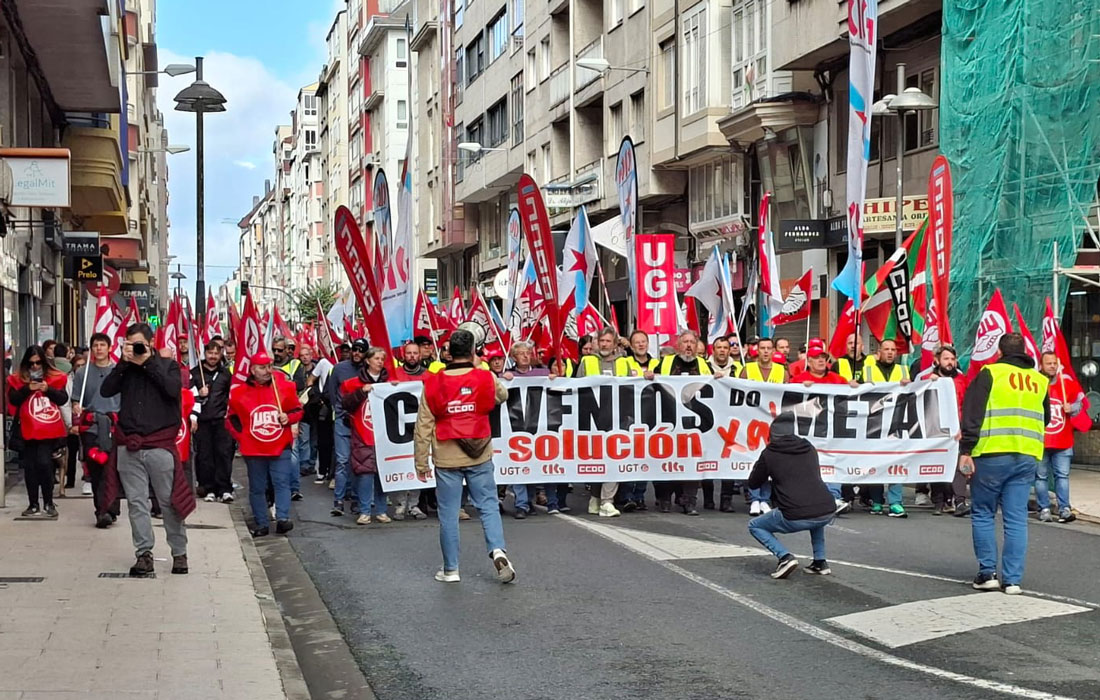 concentración-folga-do-metal-avenida da coruña Lugo