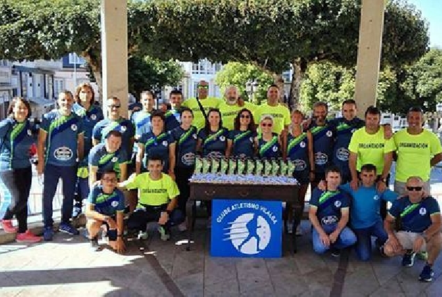 Membros do Club Atletismo Vilalba, organizadores da III Carreira   Andaina Nocturna San Ramón.