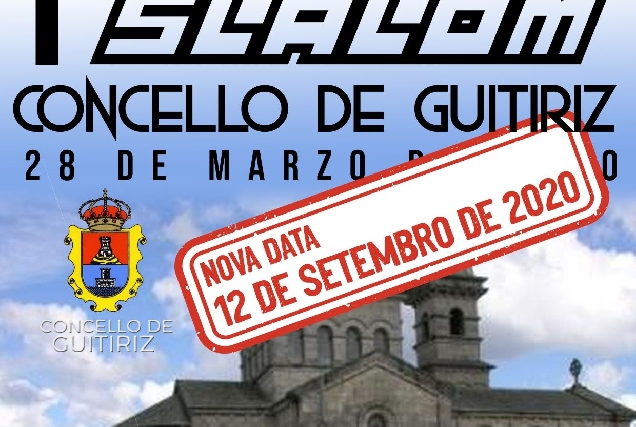 Cartel I Slalom Concello de Guitiriz