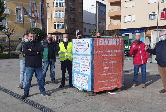 protesta distribuidores  hostelería mariña