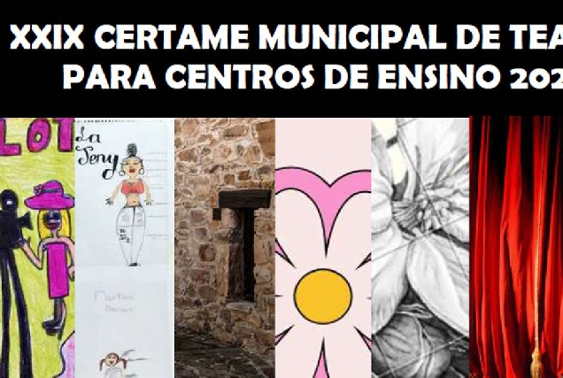 Cartel XXIX Certame municipal teatro centros educativos Monforte 2022