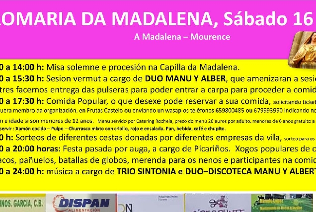 CARTEL ROMERIA MADALENA