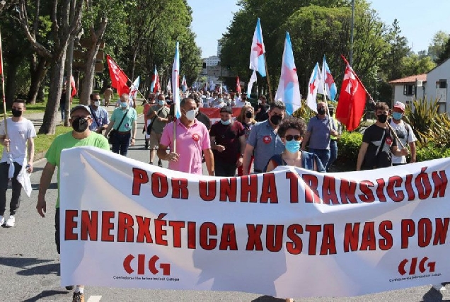 manifestacion cig as pontes endesa