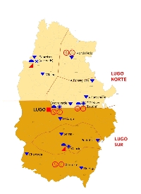 mapa estradas inverno provincia lugo