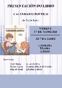 calendario poético cartel librería trama