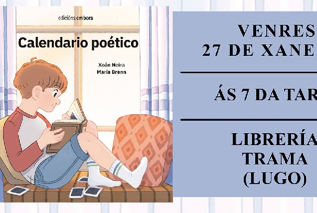 calendario poético cartel librería trama portada