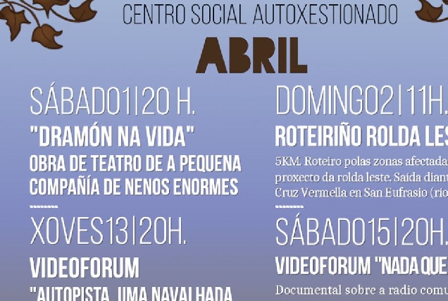 Hedreira programación abril portada